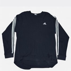 Adidas Black Waffle Knit Top